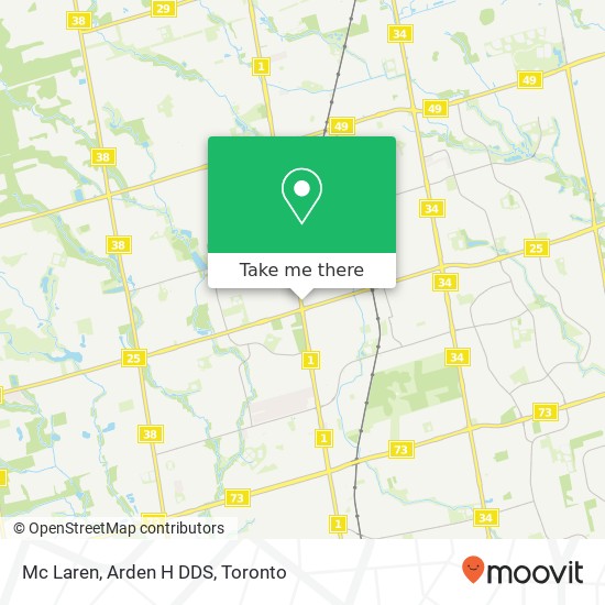 Mc Laren, Arden H DDS map