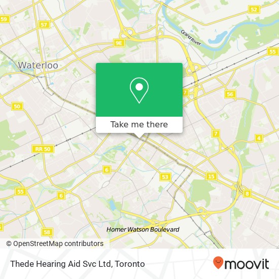 Thede Hearing Aid Svc Ltd map