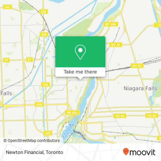 Newton Financial map