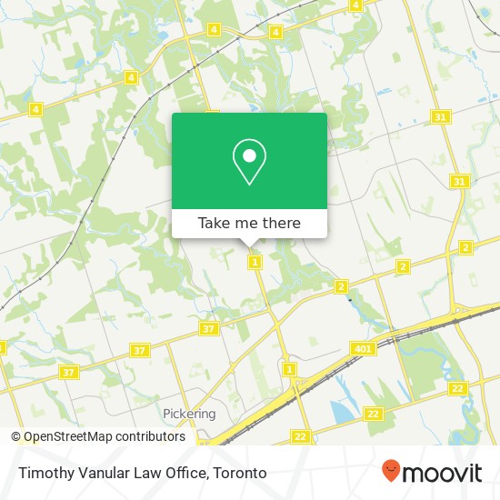 Timothy Vanular Law Office map