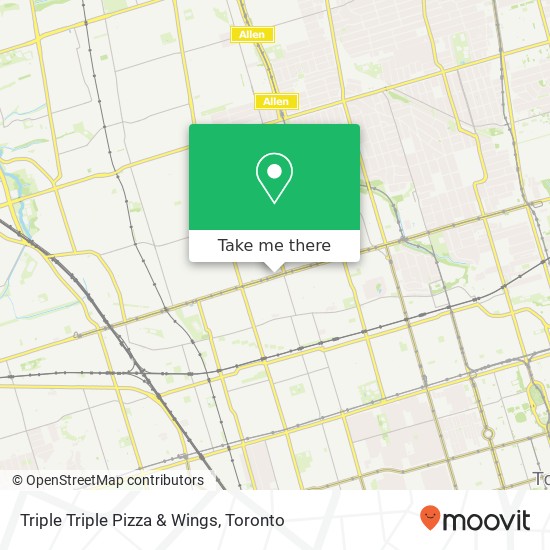 Triple Triple Pizza & Wings map