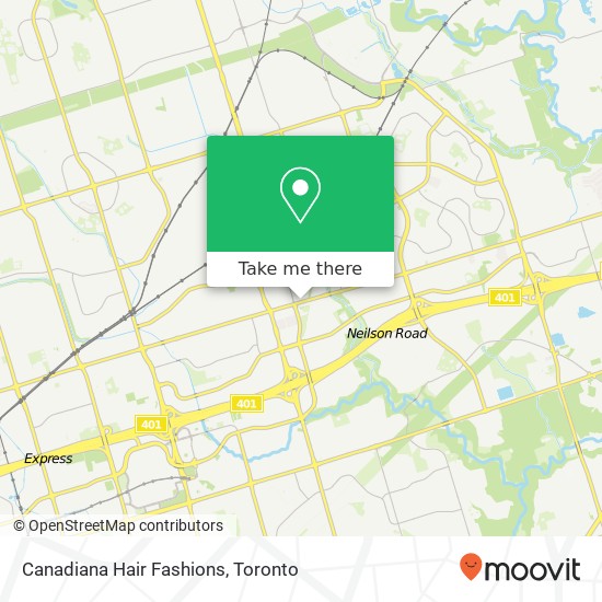 Canadiana Hair Fashions map