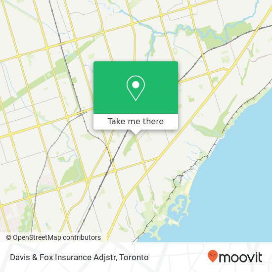 Davis & Fox Insurance Adjstr map