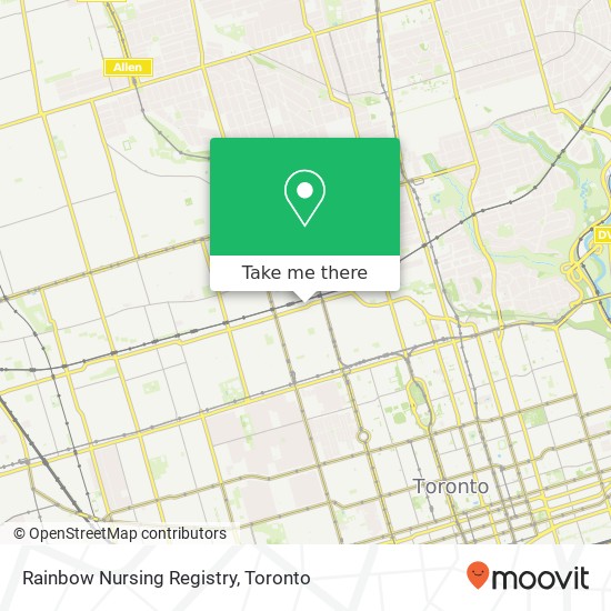 Rainbow Nursing Registry map