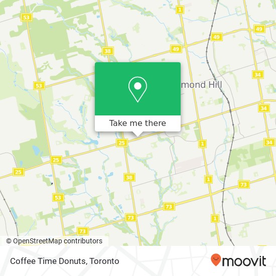 Coffee Time Donuts map