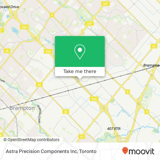 Astra Precision Components Inc map