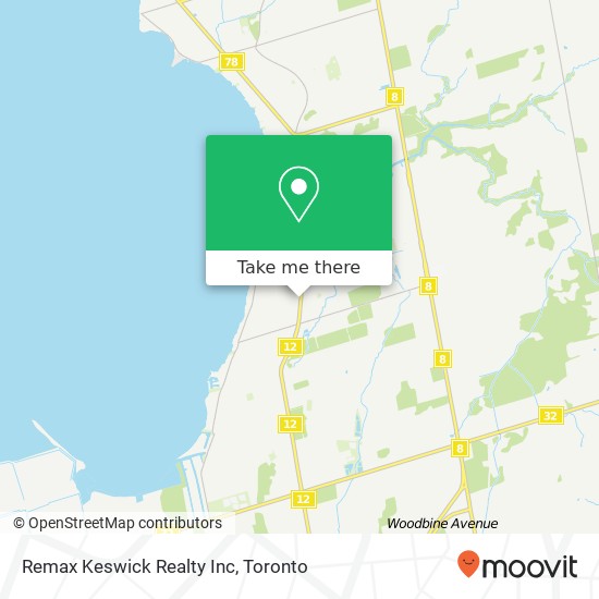 Remax Keswick Realty Inc map