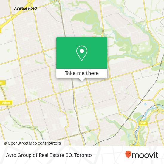 Avro Group of Real Estate CO map