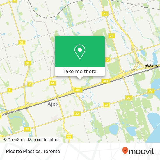 Picotte Plastics map