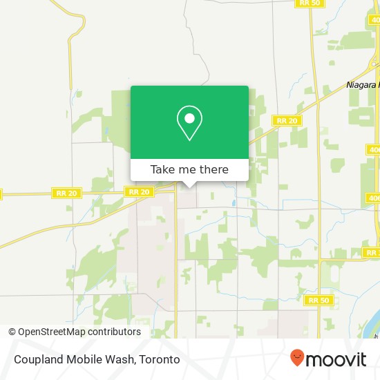 Coupland Mobile Wash map