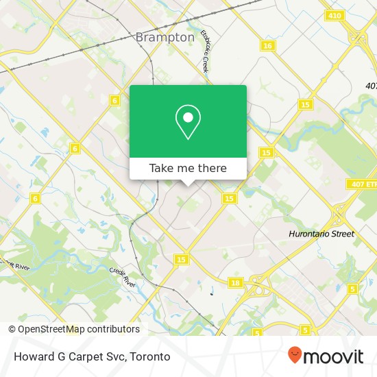 Howard G Carpet Svc map