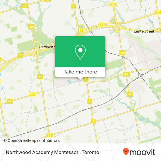 Northwood Academy Montessori map