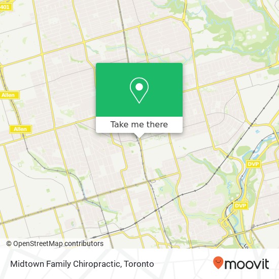Midtown Family Chiropractic map