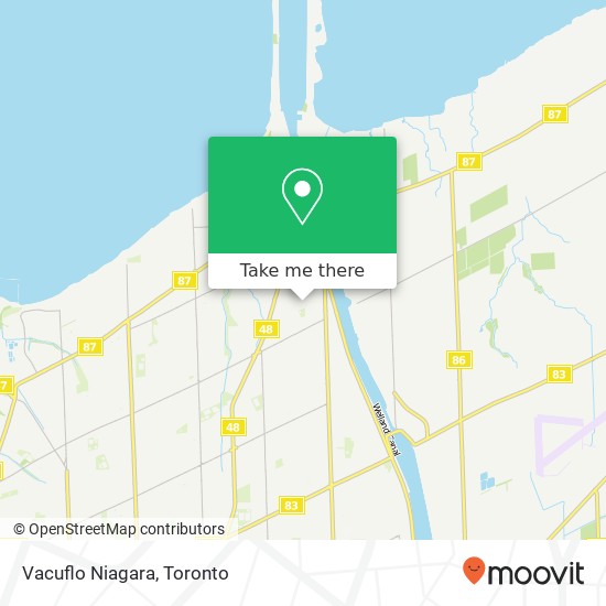 Vacuflo Niagara map