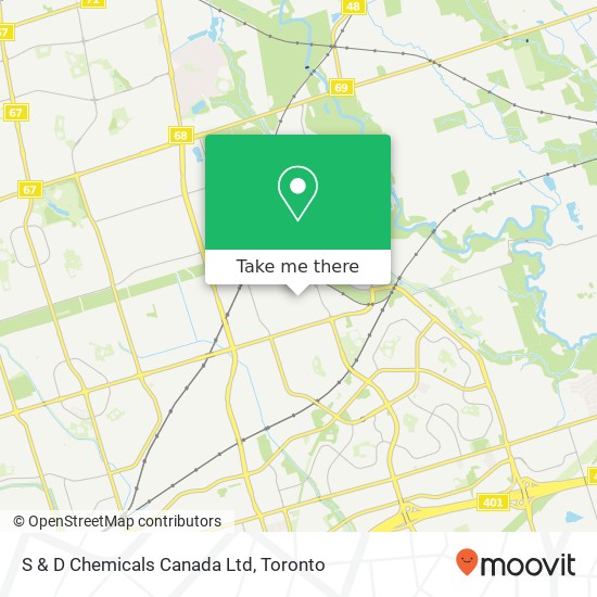 S & D Chemicals Canada Ltd map