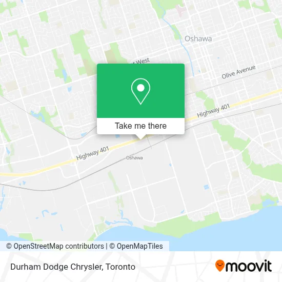 Durham Dodge Chrysler map