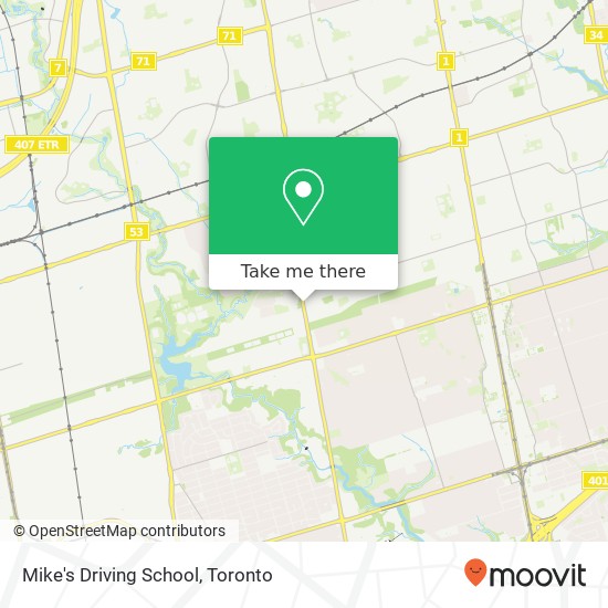 Mike's Driving School map