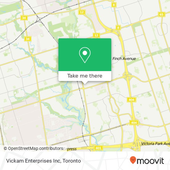 Vickam Enterprises Inc map