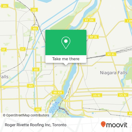 Roger Rivette Roofing Inc map