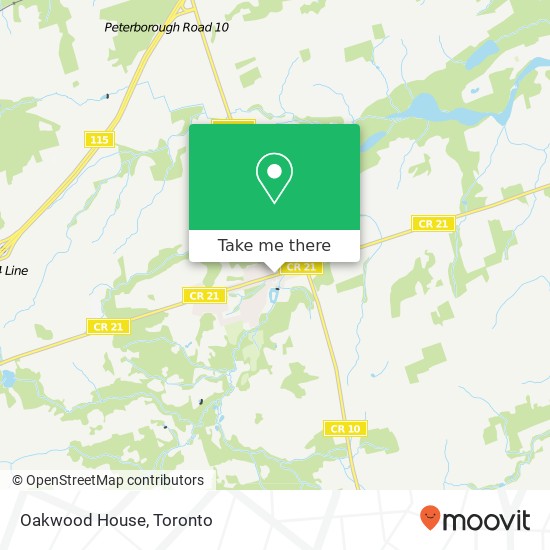 Oakwood House map