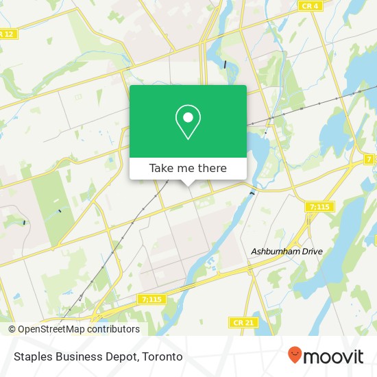 Staples Business Depot map