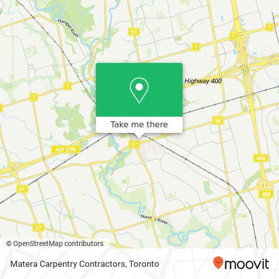 Matera Carpentry Contractors map