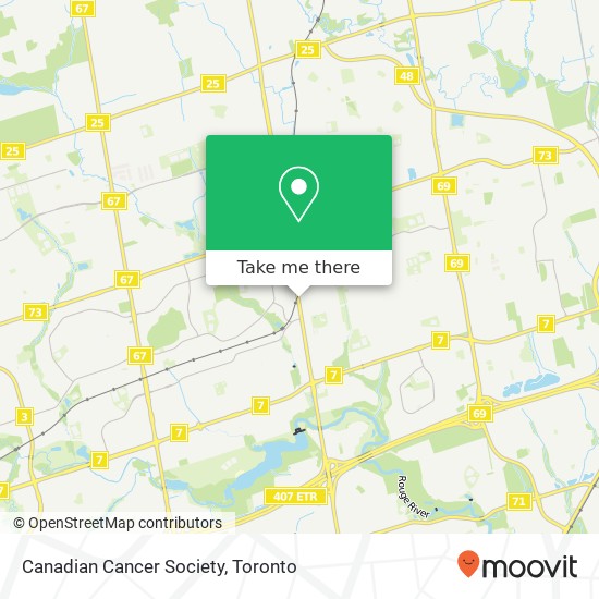 Canadian Cancer Society map