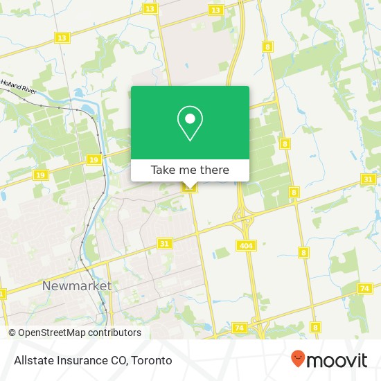 Allstate Insurance CO map