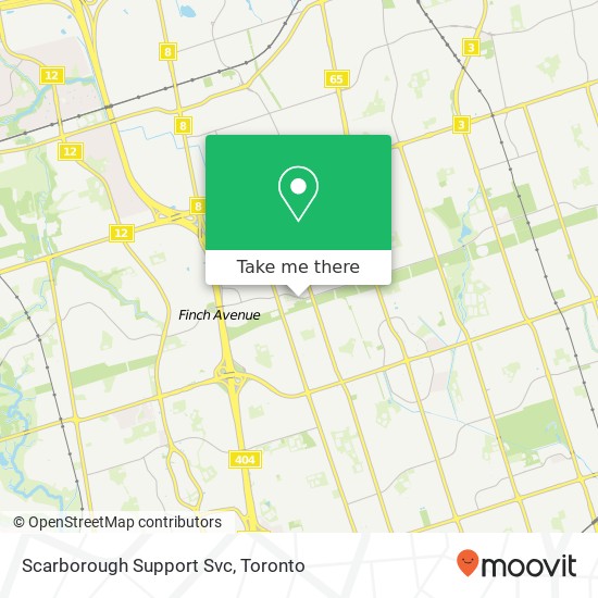 Scarborough Support Svc map