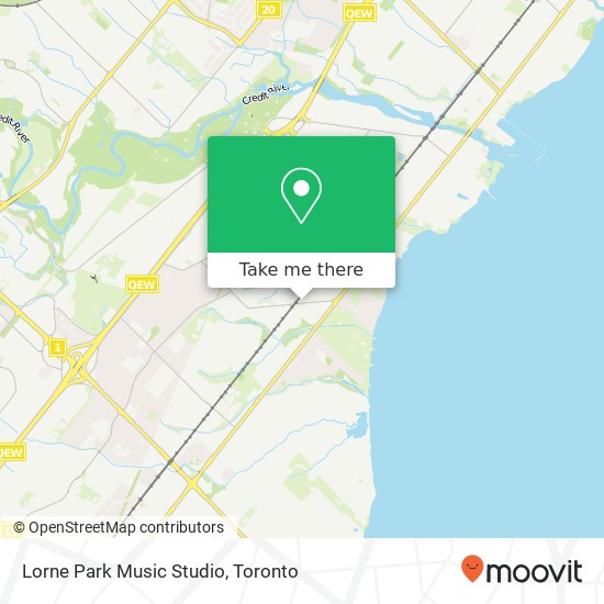 Lorne Park Music Studio map