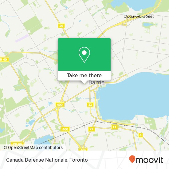 Canada Defense Nationale map