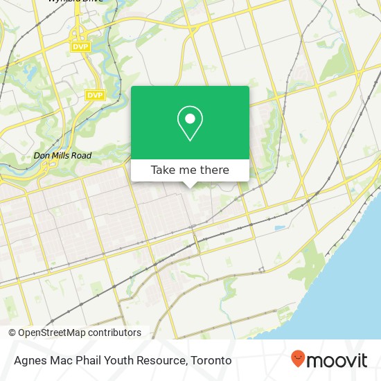 Agnes Mac Phail Youth Resource map