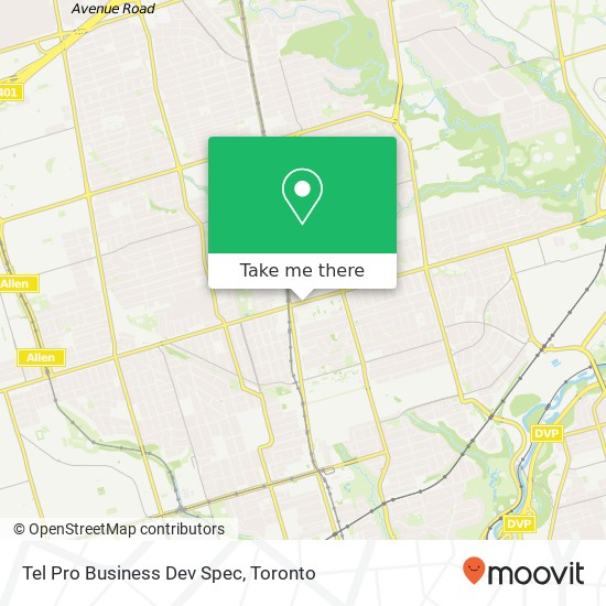 Tel Pro Business Dev Spec map