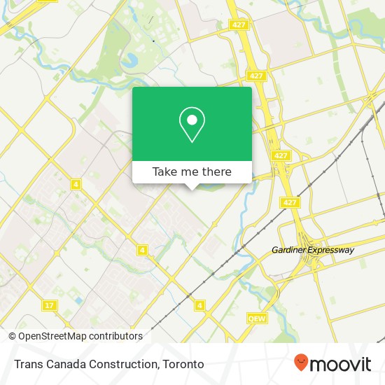 Trans Canada Construction map
