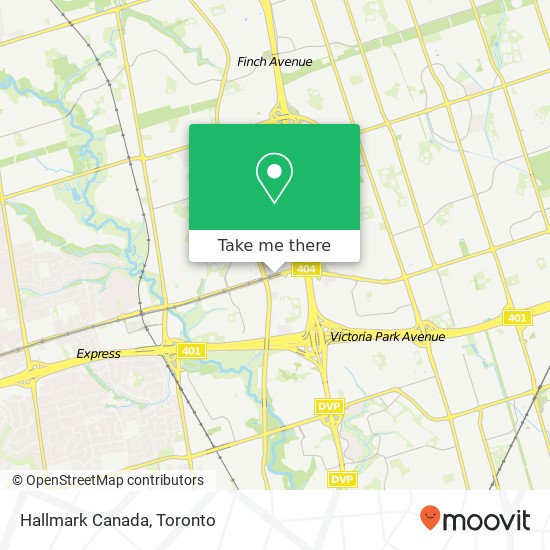 Hallmark Canada map