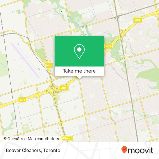 Beaver Cleaners map