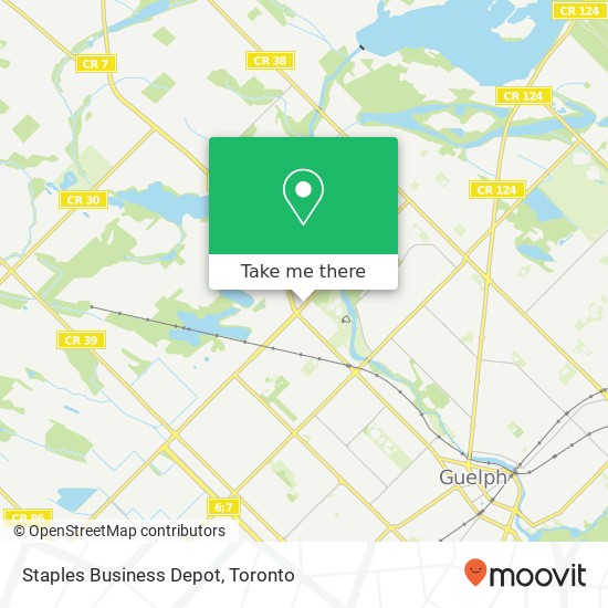 Staples Business Depot map