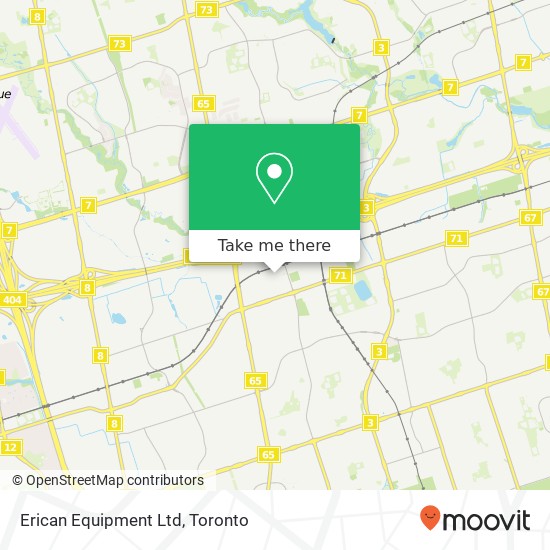 Erican Equipment Ltd map