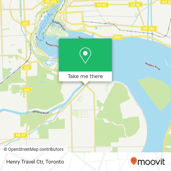 Henry Travel Ctr map