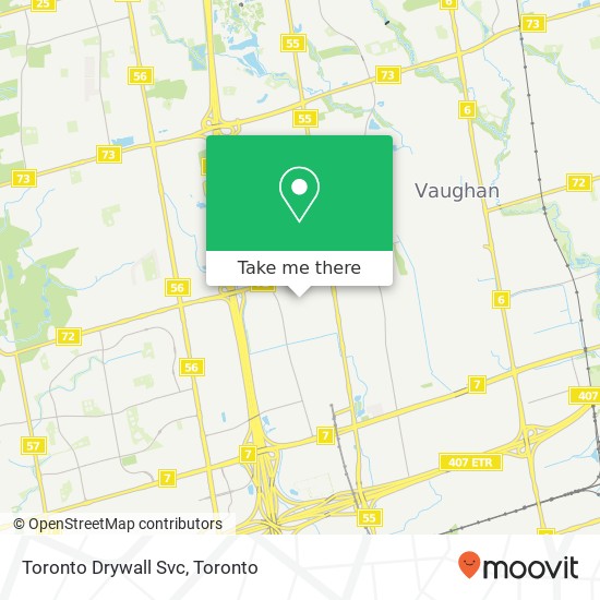 Toronto Drywall Svc map