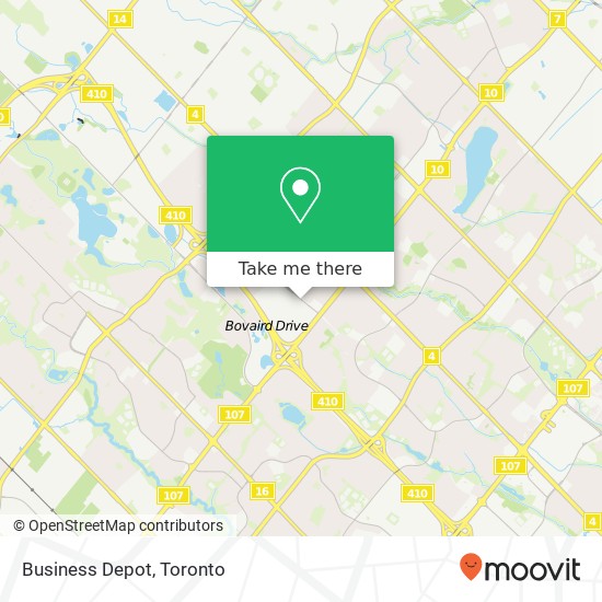 Business Depot map