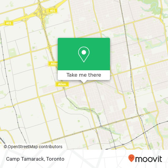 Camp Tamarack map