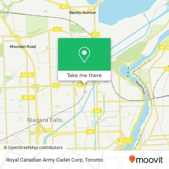 Royal Canadian Army Cadet Corp map