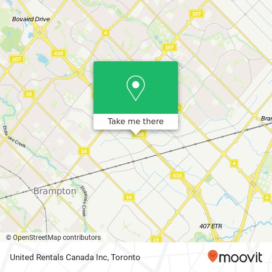 United Rentals Canada Inc map
