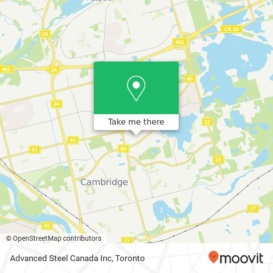 Advanced Steel Canada Inc map