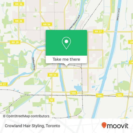 Crowland Hair Styling map