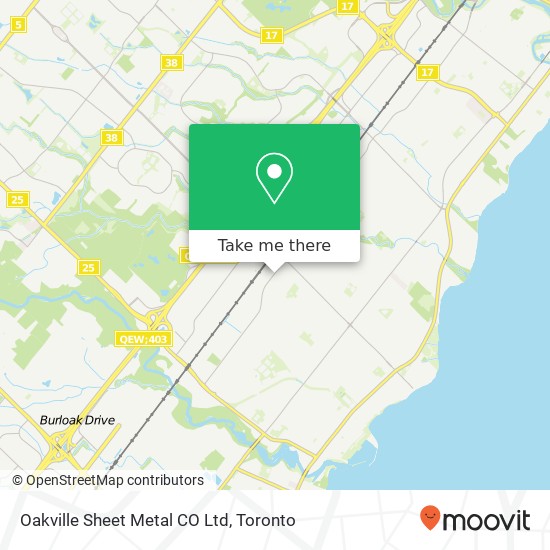 Oakville Sheet Metal CO Ltd map