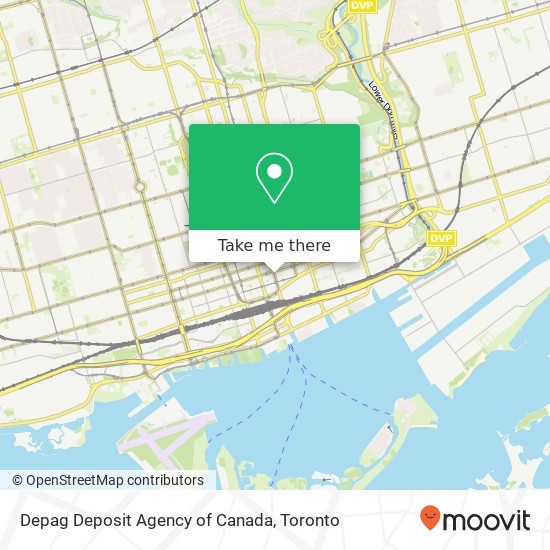 Depag Deposit Agency of Canada map