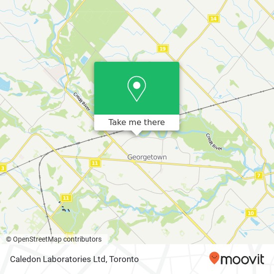 Caledon Laboratories Ltd map