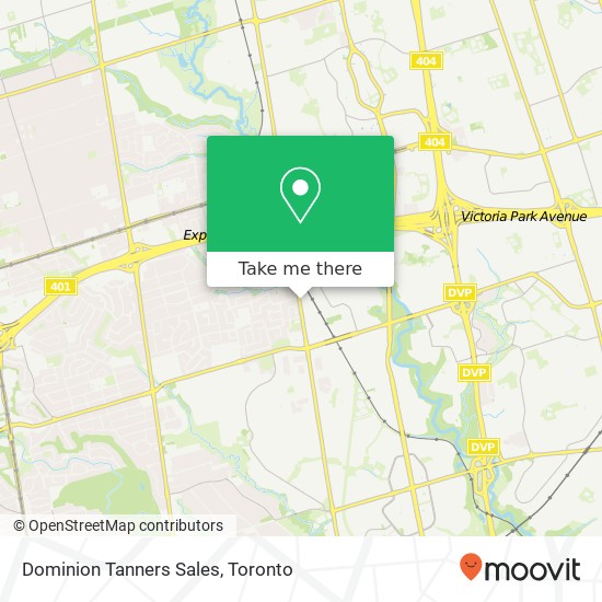 Dominion Tanners Sales map